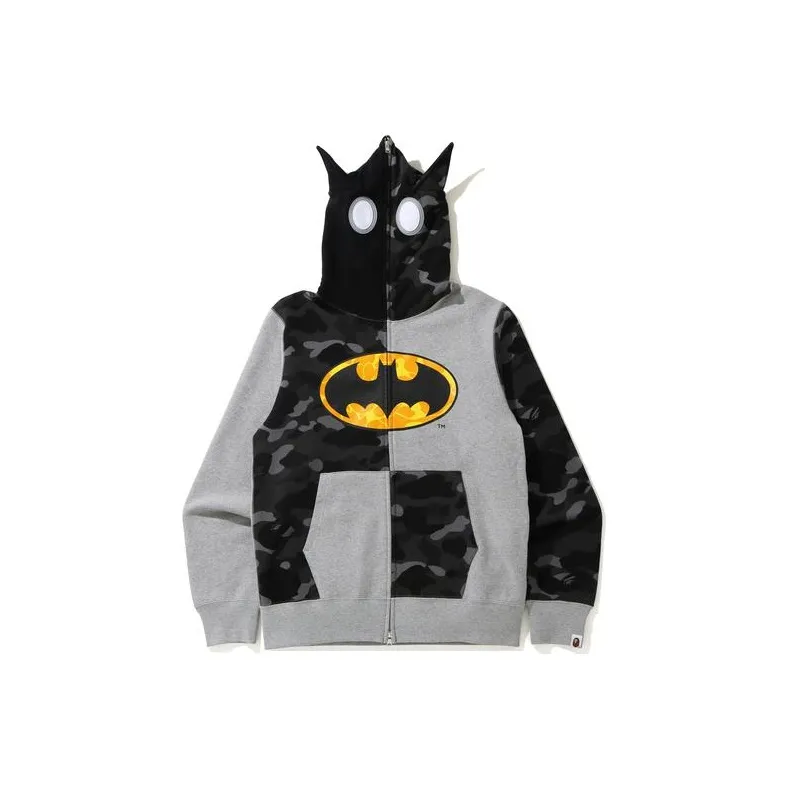 A BATHING APE X Dc Batman Full Zip Hoodie-2