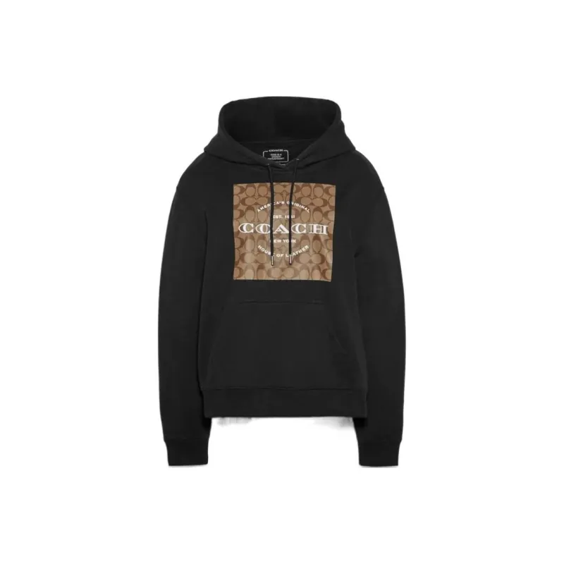 COACH FW22 Sweatshirt Unisex Black-0