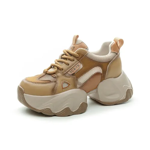 The Mystery Of Glamour Height Increasing Low Top Chunky Sneakers Women's