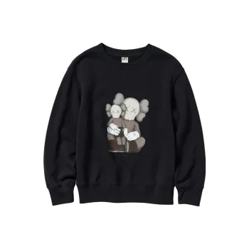 Kaws X UNIQLO Kaws Co Branded Collection Sweatshirts Unisex Black