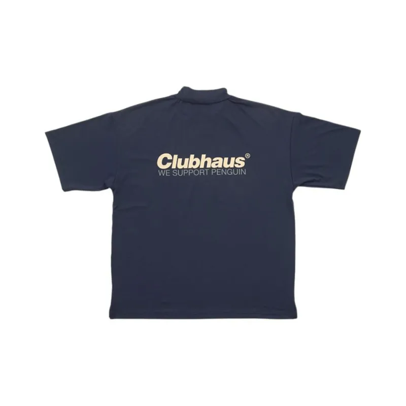 DESCENTE Munsingwear Penguin By CLUBHAUS MOCK NECK PULLOVER T-Shirt Men's-2