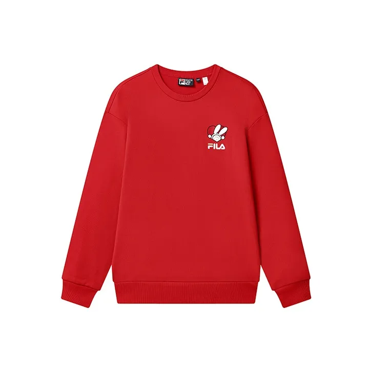 FILA CNY X Buer Rabbit Sweatshirts Unisex Red-0