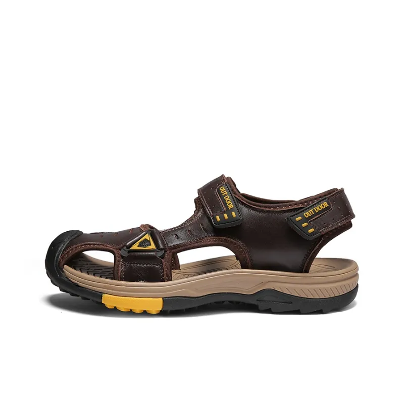 Season Ram Beach Sandals Men Brown/Black-5