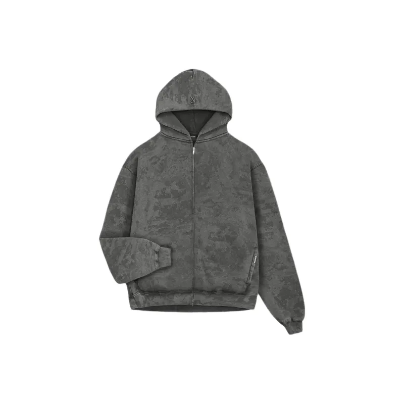REPRESENT Heavyweight Initial Zip Hoodie Sweatshirt Men's Gray-0