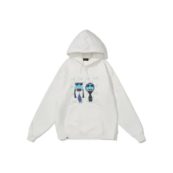 Thankque Crew Neck Loose Fit Sweatshirt Unisex