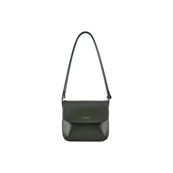 AMANI La Prima Cow Leather Portable Crossbody Bag Shoulder Bag Large Size Women's Green
