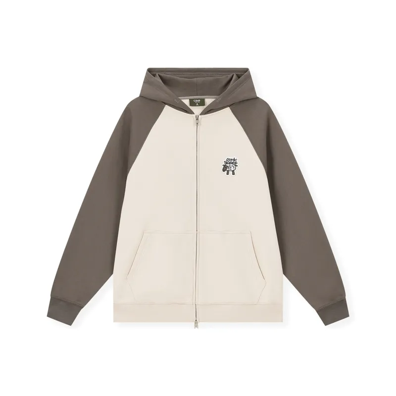 CONKLAB Hooded Loose Fit Cardigan Sweatshirt Unisex-6