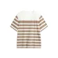 Ivory Cocoa Umber Stripes