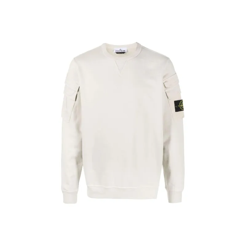 STONE ISLAND Compass-patch Crew-neck Sweatshirt-0