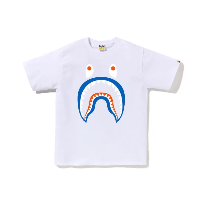 A BATHING APE Colors Shark Ponr Tee-2