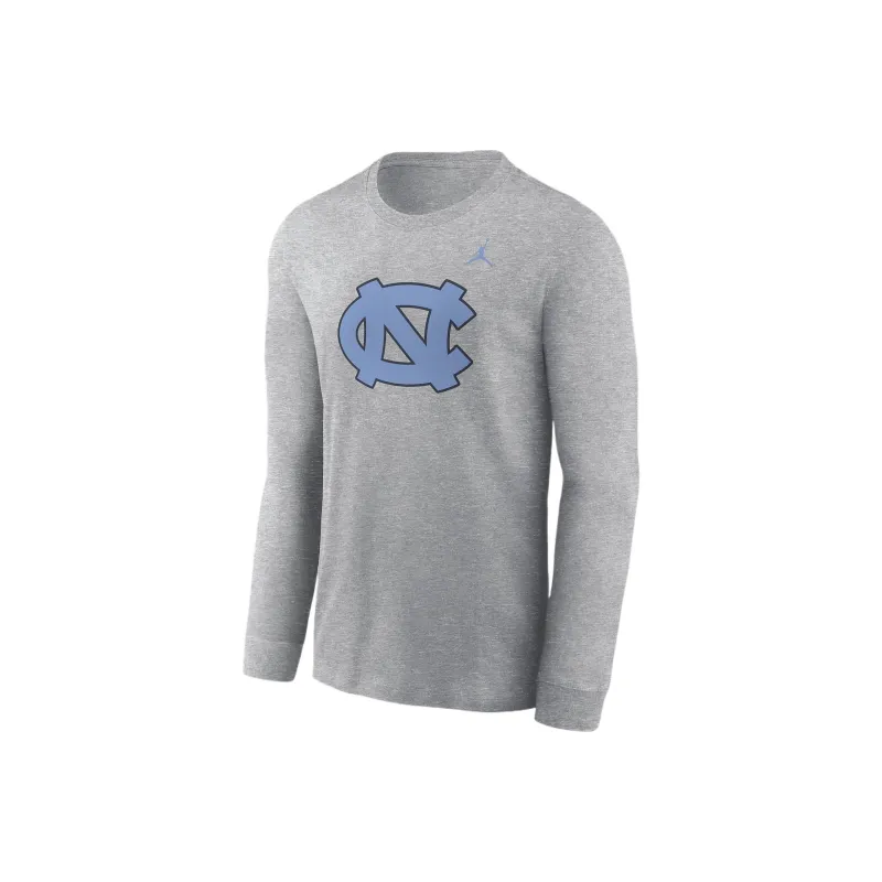 Jordan North Carolina Tar Heels Primary Logo Men's Jordan College Long Sleeve T Shirt-0