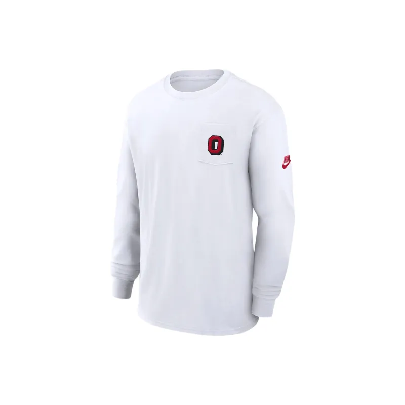 Nike Ohio State Buckeyes Legacy Max90 Pocket Men's Nike College Long Sleeve T Shirt-0