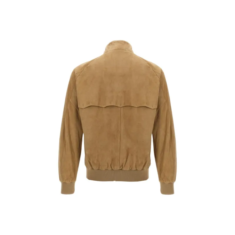 BARACUTA Suede Bomber Jacket-1