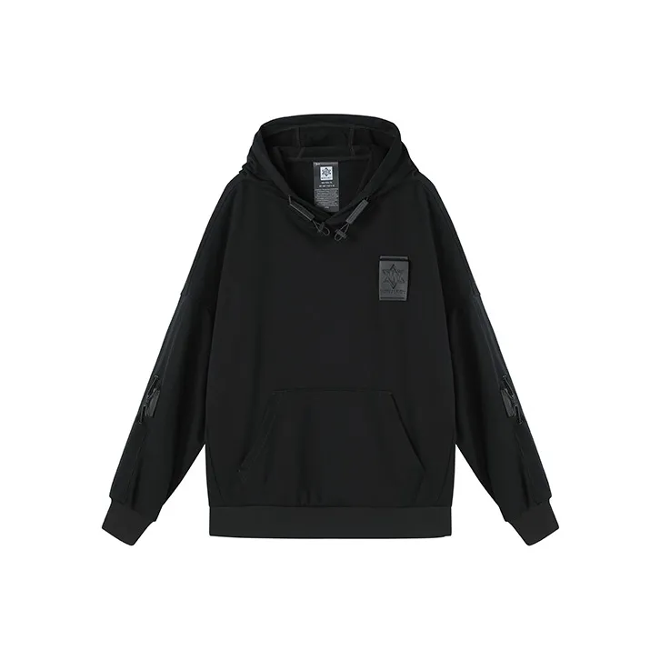 NORVINCY Chinese Fashion Trend Urban Techwear Pullover Hoodie Unisex-0
