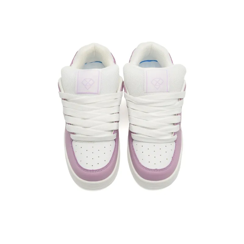 KAAVER OTTO Slip Resistant Cushioning Breathable Skateboard Shoes Unisex Chanel Inspired Purple-6