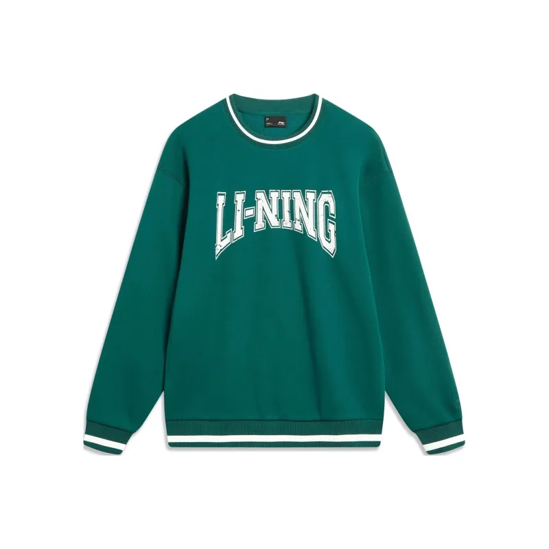 LiNing Sports Life Collection Sweatshirt Unisex Deep Ink Green-0