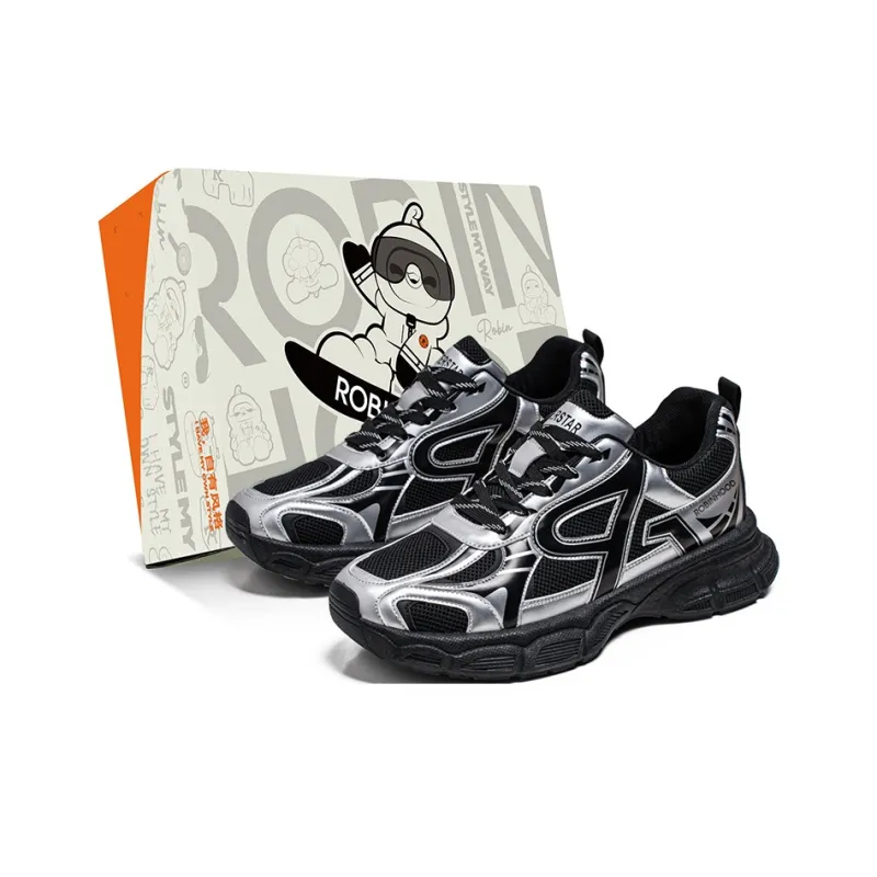 ROBINHOOD Shock Absorbers Slip Resistant, Abrasion Resistant, Breathable Low Top Chunky Sneakers Men's Box-6