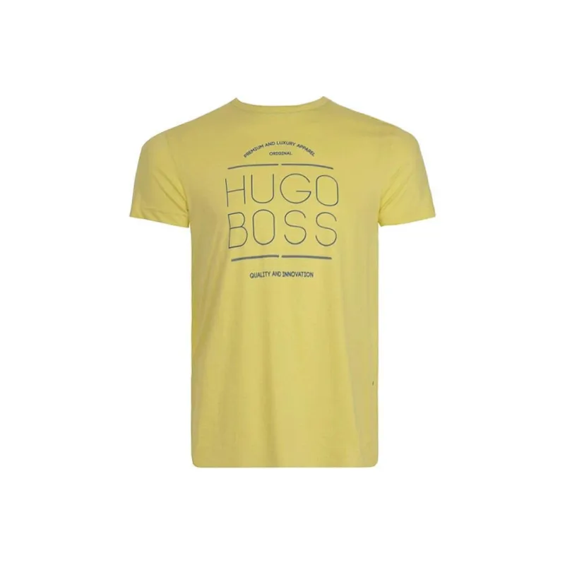 HUGO BOSS T Shirts Men Yellow-0
