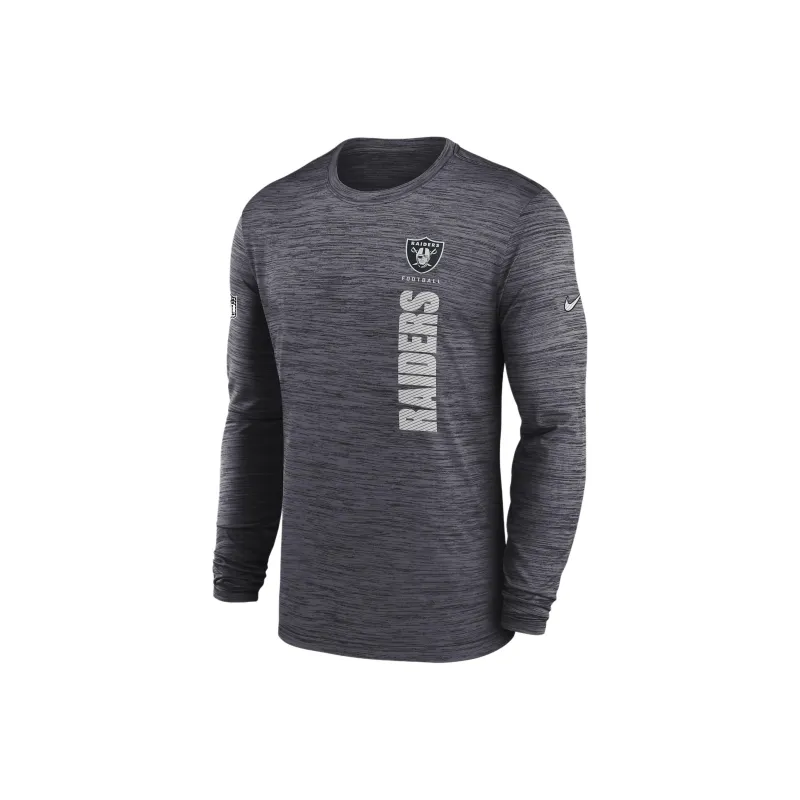 Nike Las Vegas Raiders Sideline Velocity Men's Nike Dri FIT Nfl Long Sleeve T Shirt-0