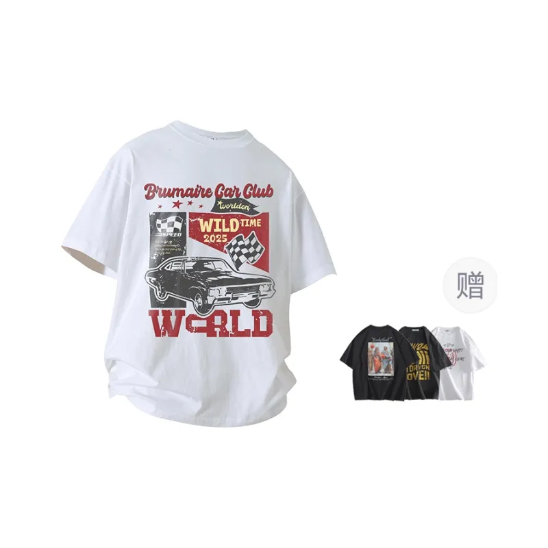 BRUMAIRE T Shirt Unisex Dark Gray Includes Random Print Short Sleeved-4