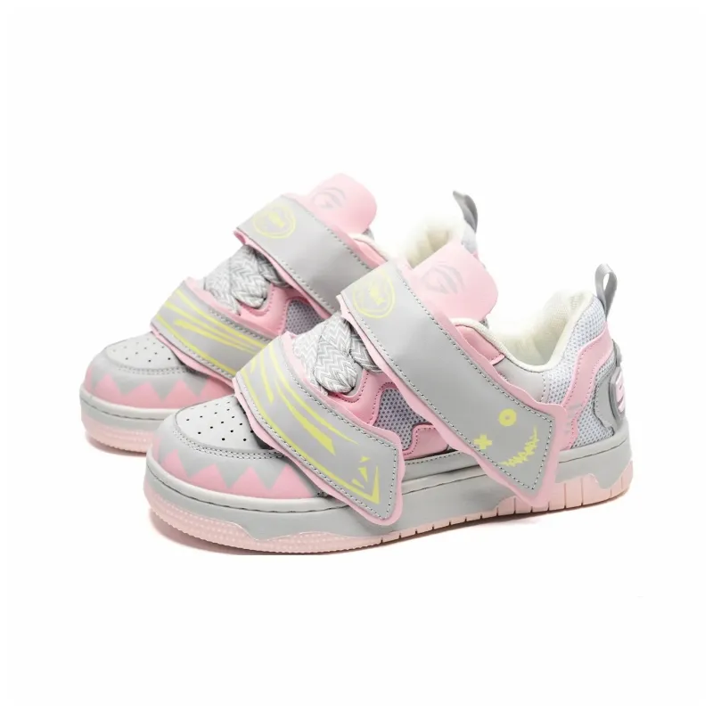 Circle Small Coverage Wear Resistant Lightweight Low Top Skateboard Shoes Unisex-8