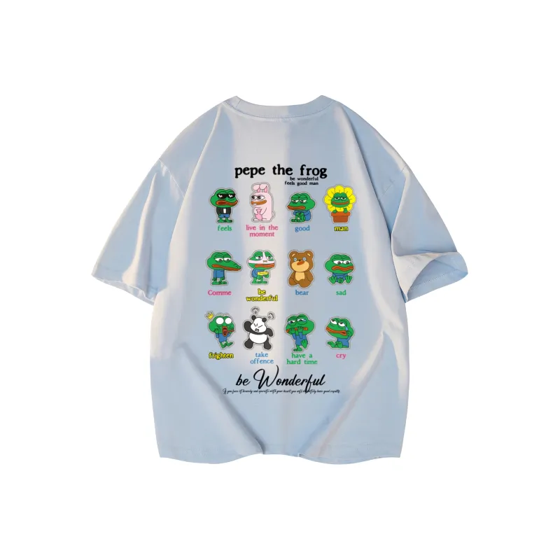 Pepe The Frog Short Sleeved T Shirts Unisex-16