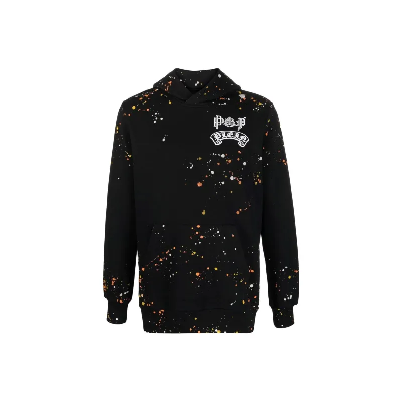 PHILIPP PLEIN Paint Splatter print Pullover Hoodie-0