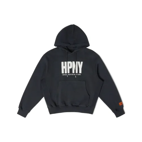 HERON PRESTON Logo Printed Drawstring Hoodie