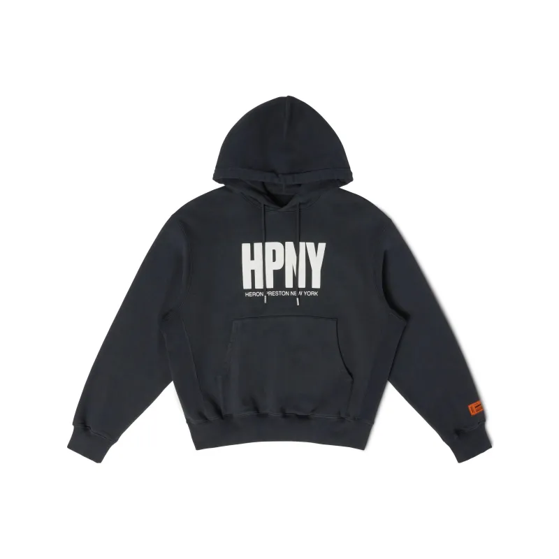 HERON PRESTON Logo Printed Drawstring Hoodie-0