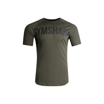 GYMSHARK T Shirt Men's Strength Green