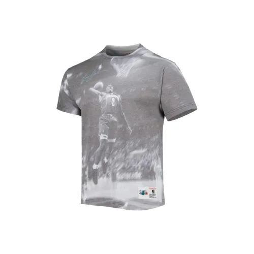 NBA Larry Johnson Heather Gray Charlotte Hornets T-Shirt Men's Gray