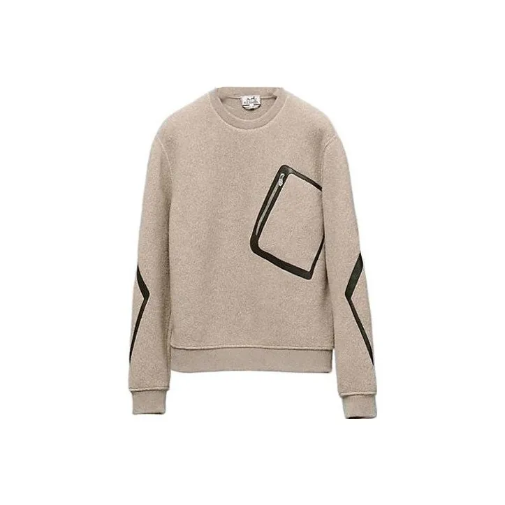 HERMES FW22 Sweatshirt Men's Khaki-0