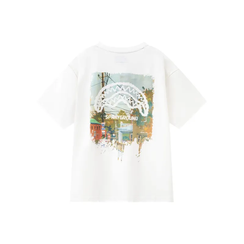 SPRAYGROUND Crew Neck Short Sleeved T Shirts Unisex-0