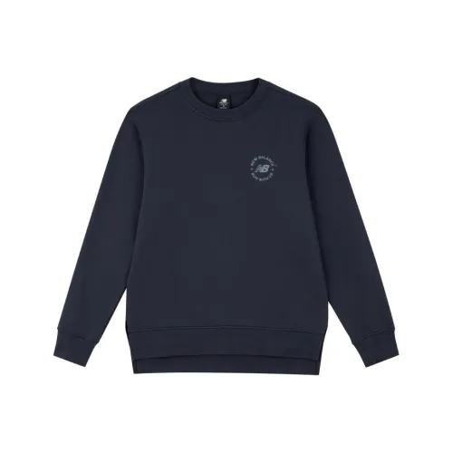 New Balance Sweatshirts Men Navy Blue