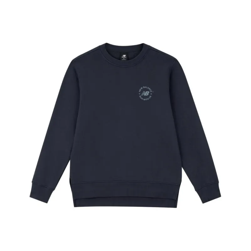New Balance Sweatshirts Men Navy Blue-0