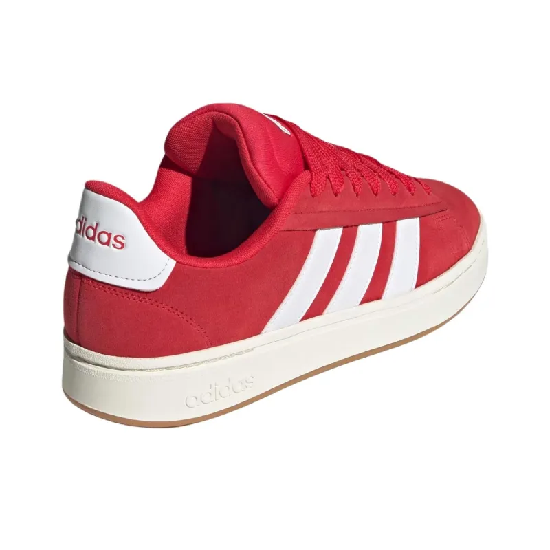 Adidas GRAND COURT ALPHA Anti Slip Wear Resistant Low Top Skateboard Shoes Men's Red-3