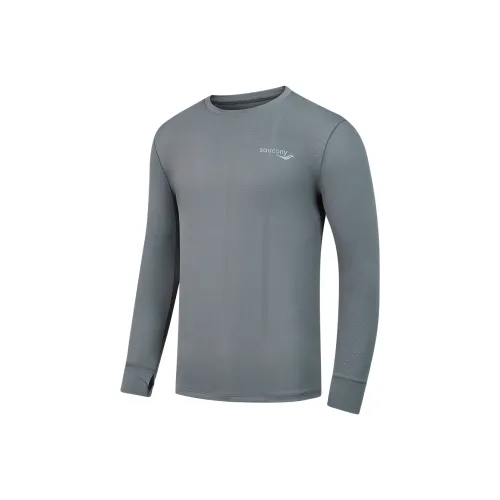 Saucony T-Shirt Men's Heather Gray Gray