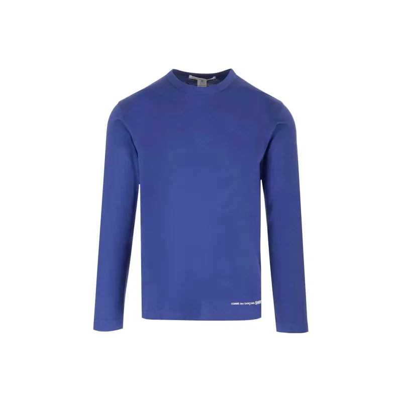 Comme Des Garçons Shirt Logo Printed Long Sleeved T Shirt-0