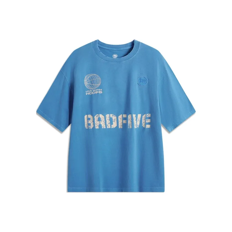 LiNing Basketball Collection T Shirt Men's Interstellar Blue-0