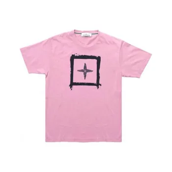 STONE ISLAND T Shirt Men's Pink