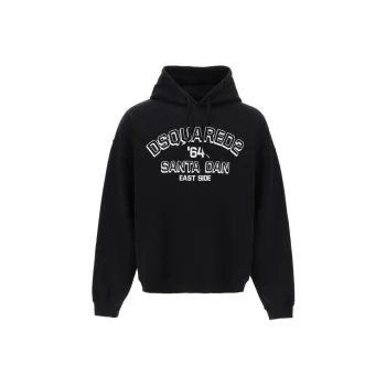 Dsquared2 Loose Fit Santa Dan Logo Hoodie