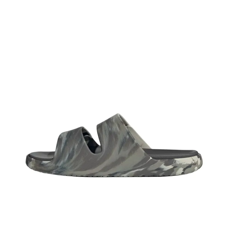 Adidas Znscape Slip Resistant Abrasion Resistant Slide Slippers Unisex Gray Black-2