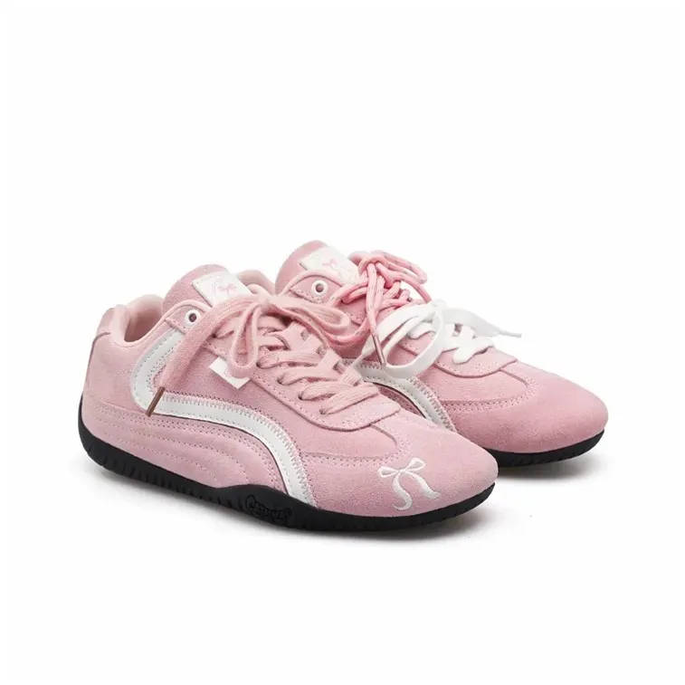 7 SEVFUN Slip Resistant Low Top Casual Shoes Unisex Cream Pink-4