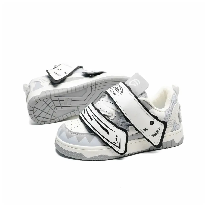 Circle Small Coverage Wear Resistant Lightweight Low Top Skateboard Shoes Unisex-3