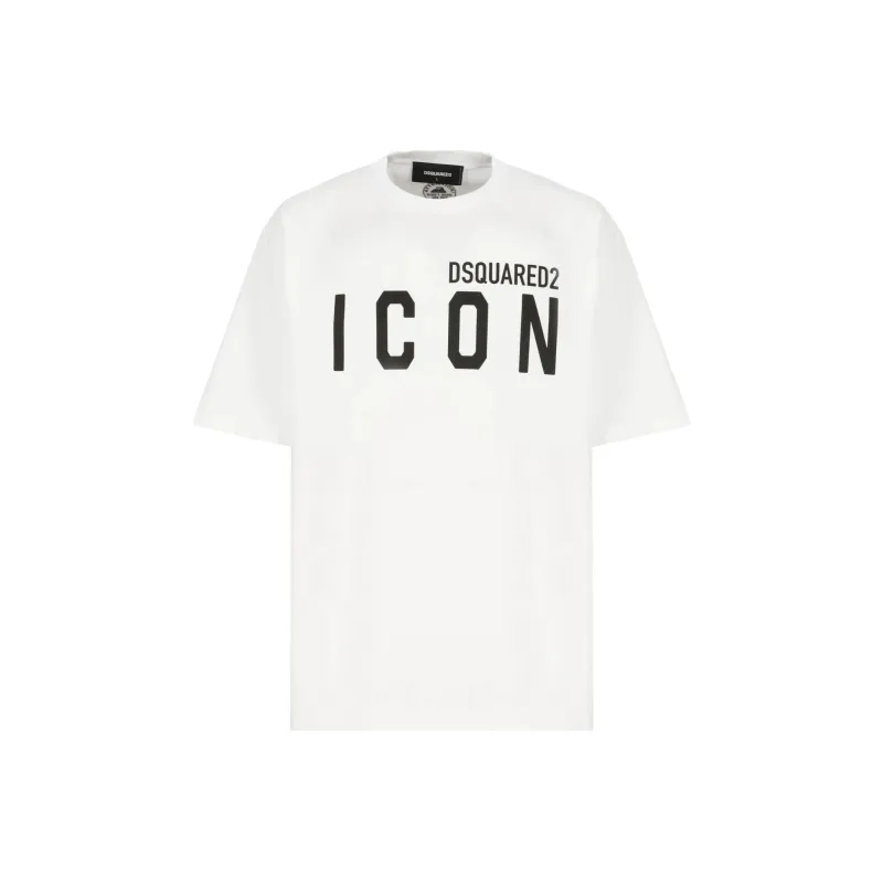 DSQUARED 2 Icon Logo Printed Crewneck T Shirt-0