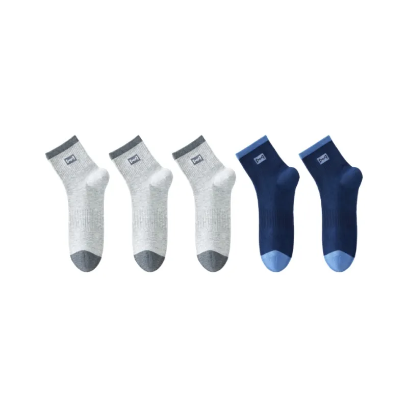 MIIOW Trend Party Series Mid Calf Socks Unisex 5 Pack-19