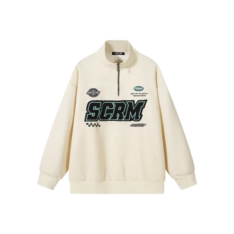 SCRM Half Turtleneck Loose Fit Sweatshirt Unisex-8