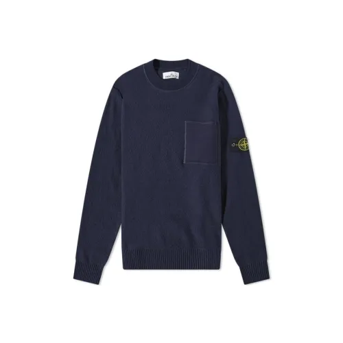 STONE ISLAND 523D2 Soft Cotton With Mix Fabric Knit Sweater