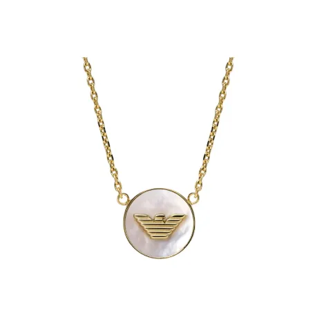EMPORIO ARMANI Mother Of Pearl Necklaces Women's Gold-1