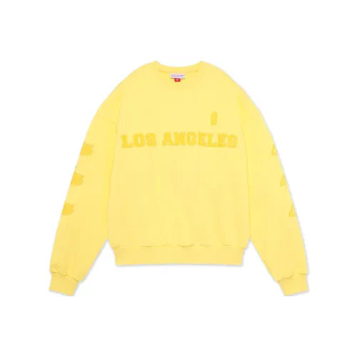 Mitchell Ness Sweatshirts Unisex Gold